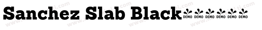 Sanchez Slab Black字体转换